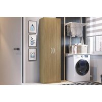 Armário Multiuso Lavanderia PH 1711 c/ 2 Portas Cedro - Herval