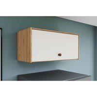 Armário Aéreo p/ Cozinha Torino c/ 1 Porta Basculante 70cm Mel/Off White - Movelbento