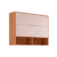 Armário Aéreo Cozinha Modulado Esplendida c/ 2 Portas Basculantes 120cm Cinamomo/Off White - MGM