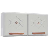 Armário de Geladeira p/ Cozinha Mirage New Aço c/ 2 Portas 80cm Branco - Telasul