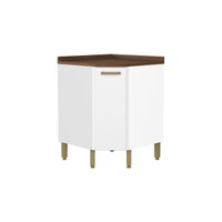 Balcão de Cozinha Modulado Bella Canto c/ 1 Porta Branco - Bertolini