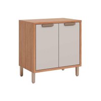 Gabinete de Cozinha Modulado Balcão c/ Tampo Eloise c/ 2 Portas 80cm Cinamomo/Off White - MGM