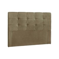 Painel de Cama Box Estofada Casal Clean Plus Suede Marrom Taupe - Simbal