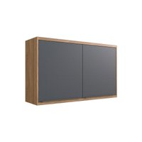 Armário Aéreo p/ Cozinha Versalis PH 3045 c/ 2 Portas 120cm Freijo/Grafito Chess - Herval