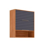 Armário de Cozinha Modulado Esplendida c/ 2 Portas Basculantes 80cm Cinamomo/Titanium - MGM