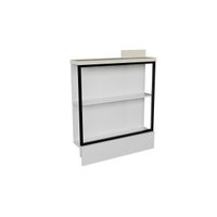Balcão de Cozinha c/ Tampo Évora PH 3070 c/ 2 Prateleiras 78,5cm Branco/Cinza Argila - Herval