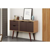 Aparador de Sala Jantar MB 1097 c/ 2 Portas e 2 Gavetas Mel/Avelã - Movelbento