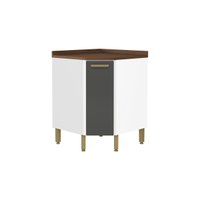 Gabinete de Cozinha Modulado Bella Canto c/ 1 Porta Grafite - Bertolini
