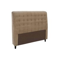Painel de Cama Box Estofada King Dama Plus Suede Bege - Simbal