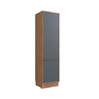 Paneleiro de Cozinha Versalis PH 3059 c/ 2 Portas 60cm Freijo/Grafito Chess - Herval