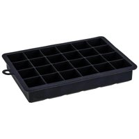 Forma De Gelo Silicone 24 Cubos 19,5x12,5x3cm Preto Weck Retangular Maleável Refrigeradores Drinks