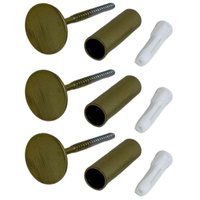 Kit 3 Pinos Metálicos 3cm Dourados Ganchos de Parede Cabideiros Duler Multiuso