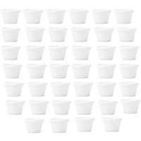 40 Ramekins de Melamina 50ml Branco 6cm para Restaurantes Empilháveis Porta Molhos