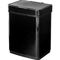 Lixeira Retangular 50l Preta C/sensor Vonder