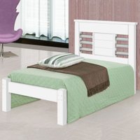Cama de Solteiro Argélia Branco - Pnr Móveis