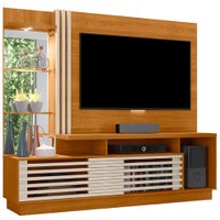 Estante Home Tv 60 Pol 200 cm Frizz Plus Cinamomo Off White MADETEC