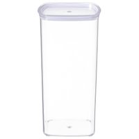 Pote Plástico 2L Transparente Organizador Mantimentos Grãos Massas Cinquetti