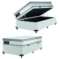 Cama Box Baú Solteiro Gazin Colchão Molas Ensacadas 88x188x65cm Maximus