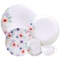 Aparelho de Jantar 20 Peças Tramontina Floratta em Porcelana