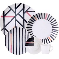 Aparelho de Jantar 20 Peças Tramontina Street Porcelana Mesa Posta 4 Pessoas