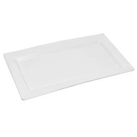 Travessa Melamina Branca 35x20cm Wolff Bandeja Rasa Servir Sushi Porções