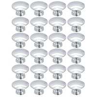 Kit 24 Puxadores para Móveis 199 Tucson Ponto 2cm Cromado Armários Gavetas Torralba