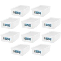 Kit 10 Caixas Organizadoras para Calçados Ordene 38 ao 46 com Tampa Multiuso Closet Escritório