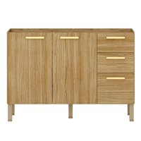 Balcao Para Pia 3 Portas 2 Gavetas 120 cm Urbane Freijo KTP