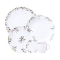 Aparelho de Jantar Tramontina Fogli 20 Peças em Porcelana Decorada