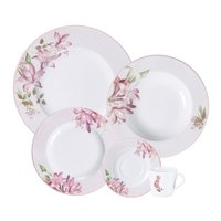 Aparelho de Jantar Tramontina Poème 20 Peças em Porcelana Decorada