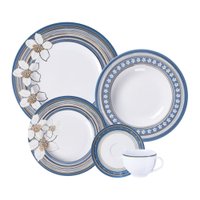 Aparelho de Jantar Tramontina Nix 20 Peças em Porcelana Decorada