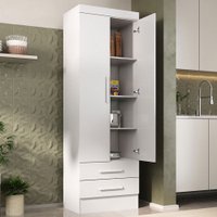 Paneleiro Modulare 2 Portas 2 Gavetas Branco - Panorama Móveis