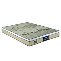 Colchão Casal Espuma D33 Fort Gazin 138x188x21cm Bege / Branco - Suporta até 150kg por Pessoa