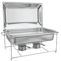 Rechaud Inox Tramontina 9,06L com Fogareiro 64x33x24cm Banho Maria Buffet