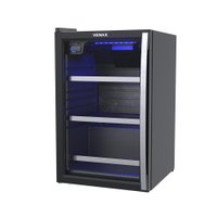 Cervejeira Venax Blue Light 102L Preto Porta Invertida 127V