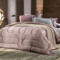 Edredom Solteiro Blend Sense Pop Up 100% Poliéster 150x230cm Rosa