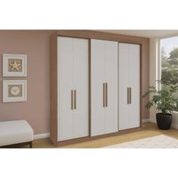 Guarda Roupa Casal 6 Portas e 4 Gavetas PH 18041 Carvalho/Off White - Herval