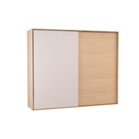 Guarda Roupa Casal 2 Portas de Correr e 4 Gavetas PH 1806 Carvalho Nature/Off White - Herval