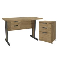 Conjunto Escritorio 3 Pecas MDP 500301 Versatil Itapua Kappesberg