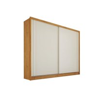 Guarda Roupa 2 Portas de Correr e 4 Gavetas Monterey Peroba/Off White - Europa