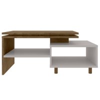 Mesa De Centro Para Sala Lima 90 cm Off White Naturalle BECHARA