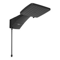 Chuveiro Zagonel Quadratta Eletrônico Preto 220V (7700W)
