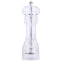Moedor de Sal E Pimenta Acrílico 17cm Wolff Manual Triturador Tempero Grão Incolor