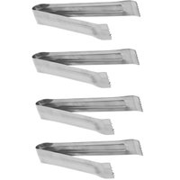 Kit 4 Pegadores Multiuso Gelo Frios 14cm Mini Aço Inox Universal Frutas Acompanhamentos Lyor
