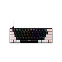 Teclado mecânico gamer Gamdias Aura GK2 preto e branco
