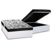 Conjunto Box Baú: Colchão Espuma Probel D23 ProDormir Advanced + Base CRC Courano White Casal (138x188)