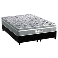 Cama Box King: Colchão Molas Probel Ensacadas Evolution + Base CRC Suede Black(193x203)