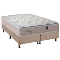 Conjunto Box: Colchão Molas Orthoflex Ensacadas Pleasure + Base CRC Suede Clean King (193x203)