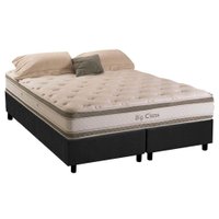 Conjunto Box King: Colchão Molas Herval ConforClass Big Class + Base CRC Suede Gray(193x203)