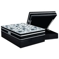 Cama Box Baú Casal: Colchão Ortopédico Probel D28 / EP ProDormir Advanced Tech1000 Plus + Base CRC Suede Gray(138x188)